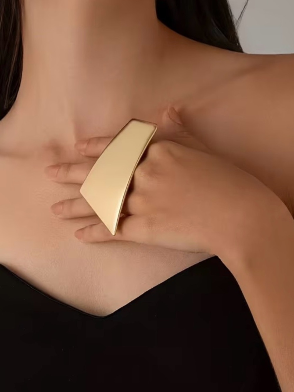 Gold Geometric Statement Ring - Women Jewelry Earrings